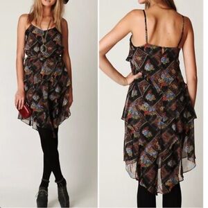 Free People Daisy Chain Asymmetrical Spaghetti-Strap Dress